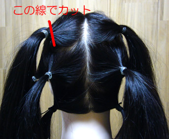 かつらの髪採取方法